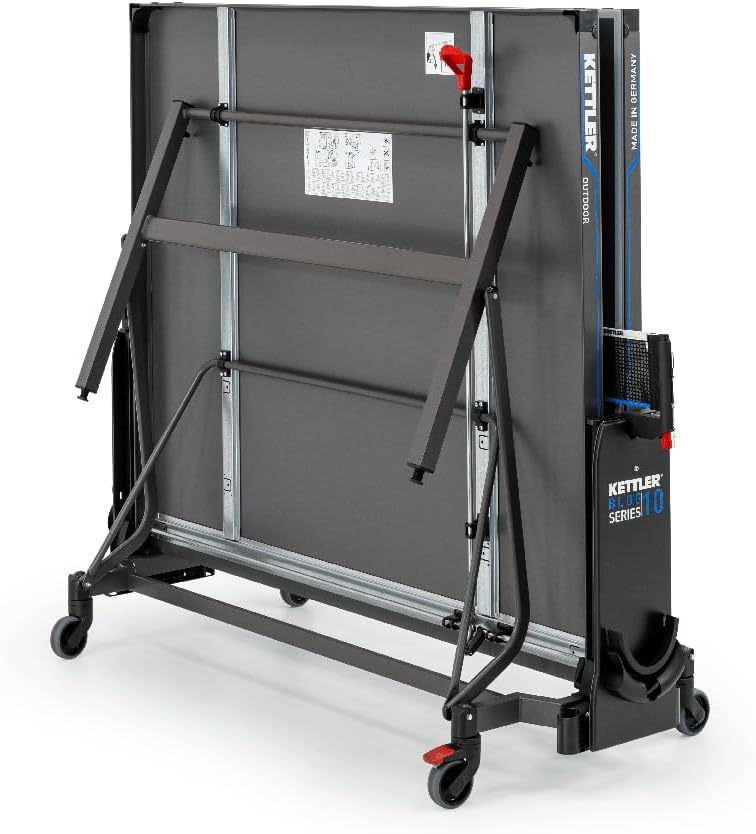 KETTLER K10 Outdoor Professional Table Tennis Table | Quality - Made in Germany (TÜV-tested) | Weatherproof | Foldable & Easy to Store | 6 mm Melamine Resin Plate | Safe Delivery | Easy Assembly