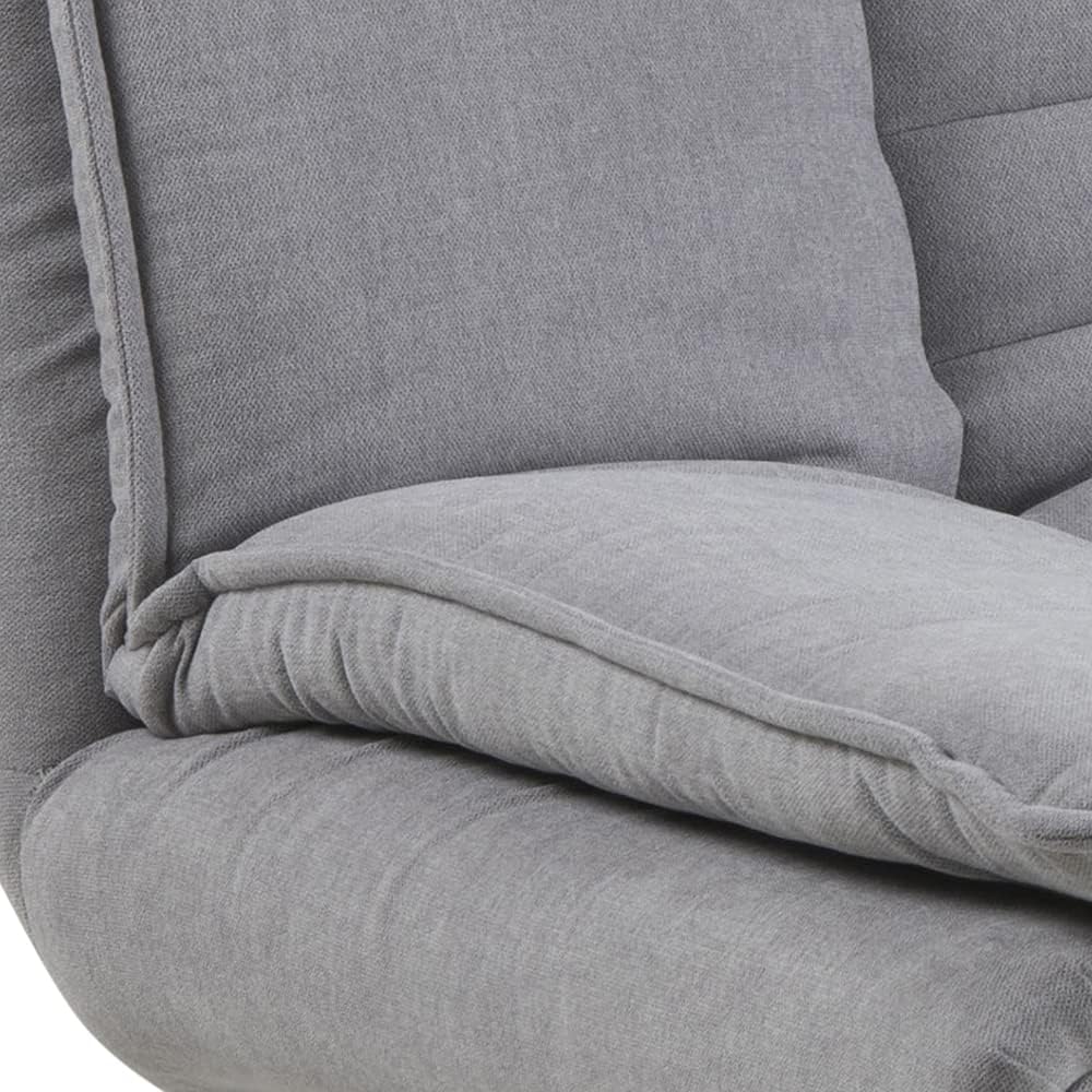 AC Design Furniture Jasper Sofa Bed W: 196 x H: 91 x D: 96 cm, Dark Grey/Black, Fabric/Metal