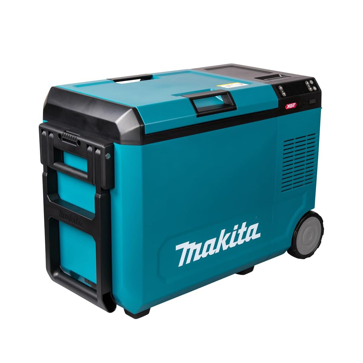 Makita 40V Battery Cooling and Heat Box, 29L Portable Refrigerator, Turquoise, IPX4 Water Resistant, Compressor Cooling System, Bottle Opener, Deep Discharge Protection