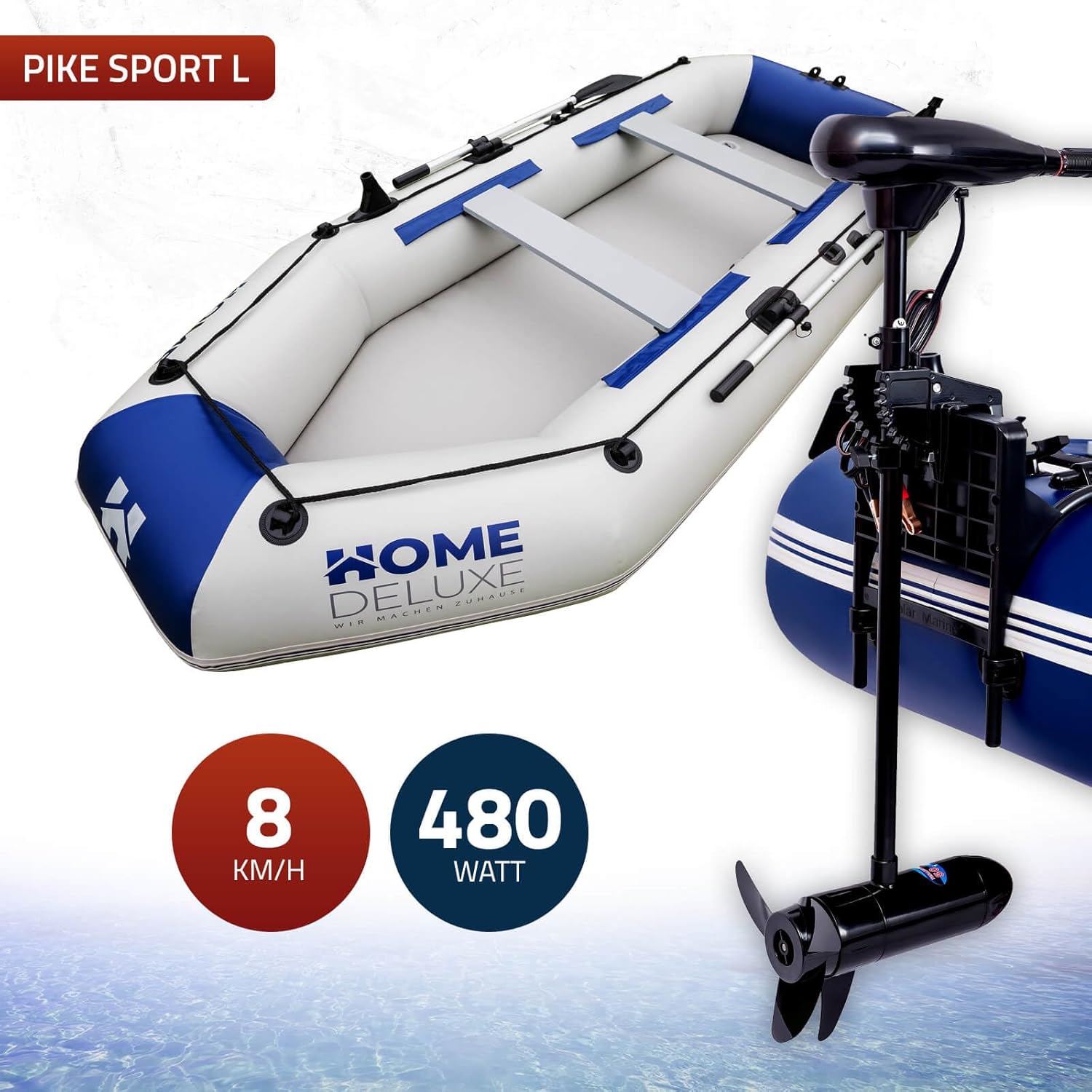 Home Deluxe Pike Dinghy, Material: Durable PVC, Various Sizes