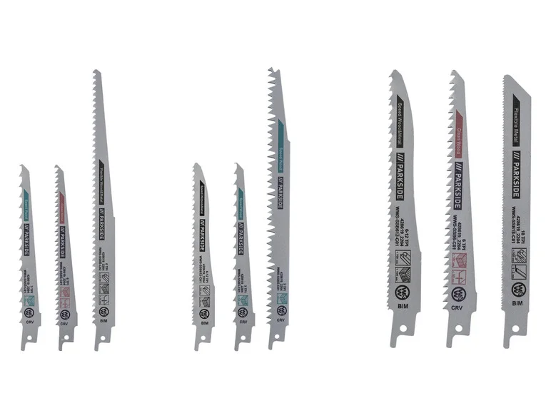 PARKSIDE Set de 3 lames de scie sabre