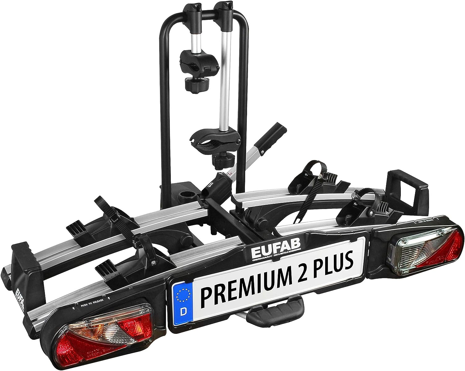 EUFAB 11523 premium II rear carrier for tow bar attachment