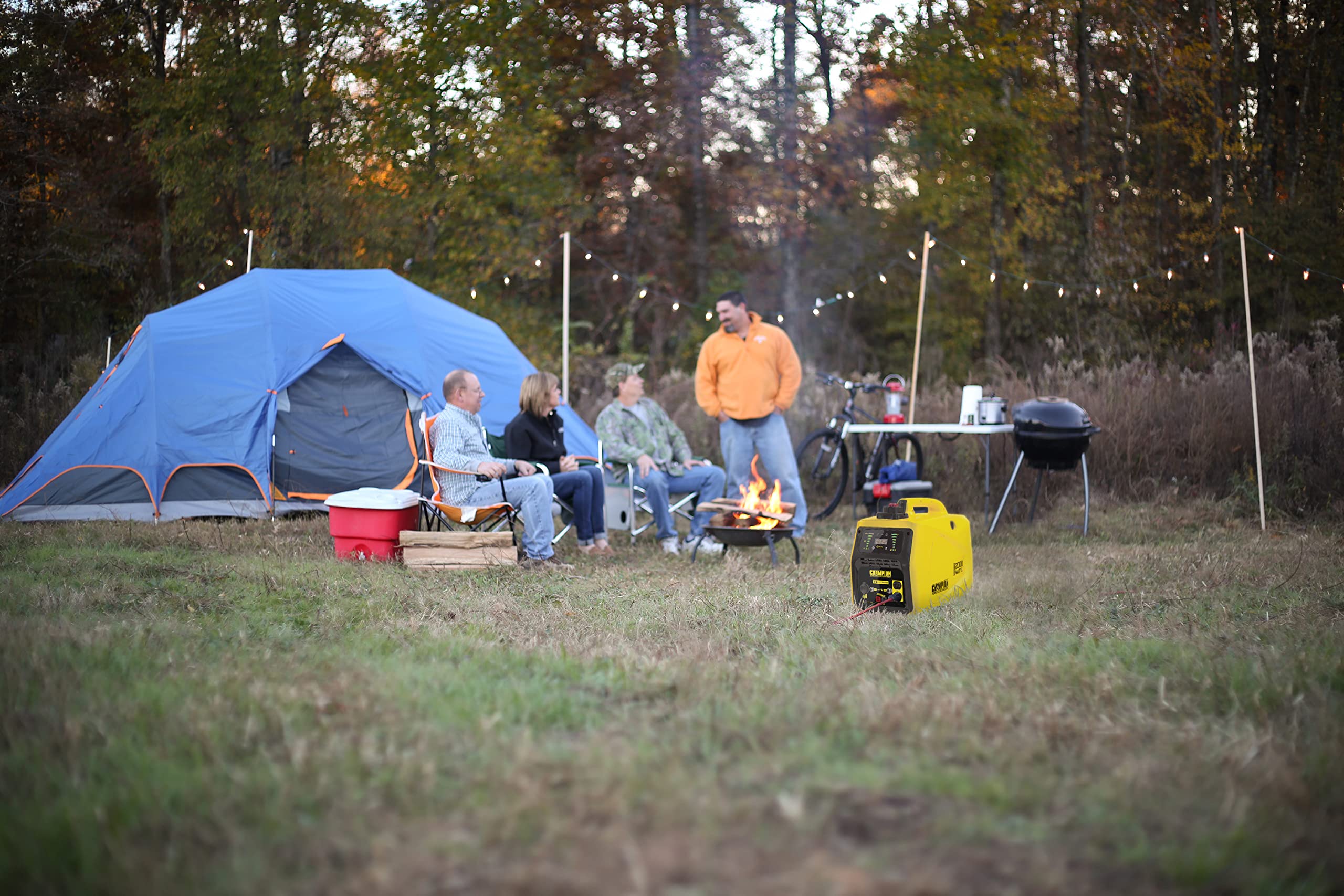 Champion Power Equipment 8200i-EU Petrol Power Converter (2000 Watt, Portable Inverter, Generator with LED Display, 80 cm³ Motor, Running Time up to 11 Hours, Extremely Quiet)