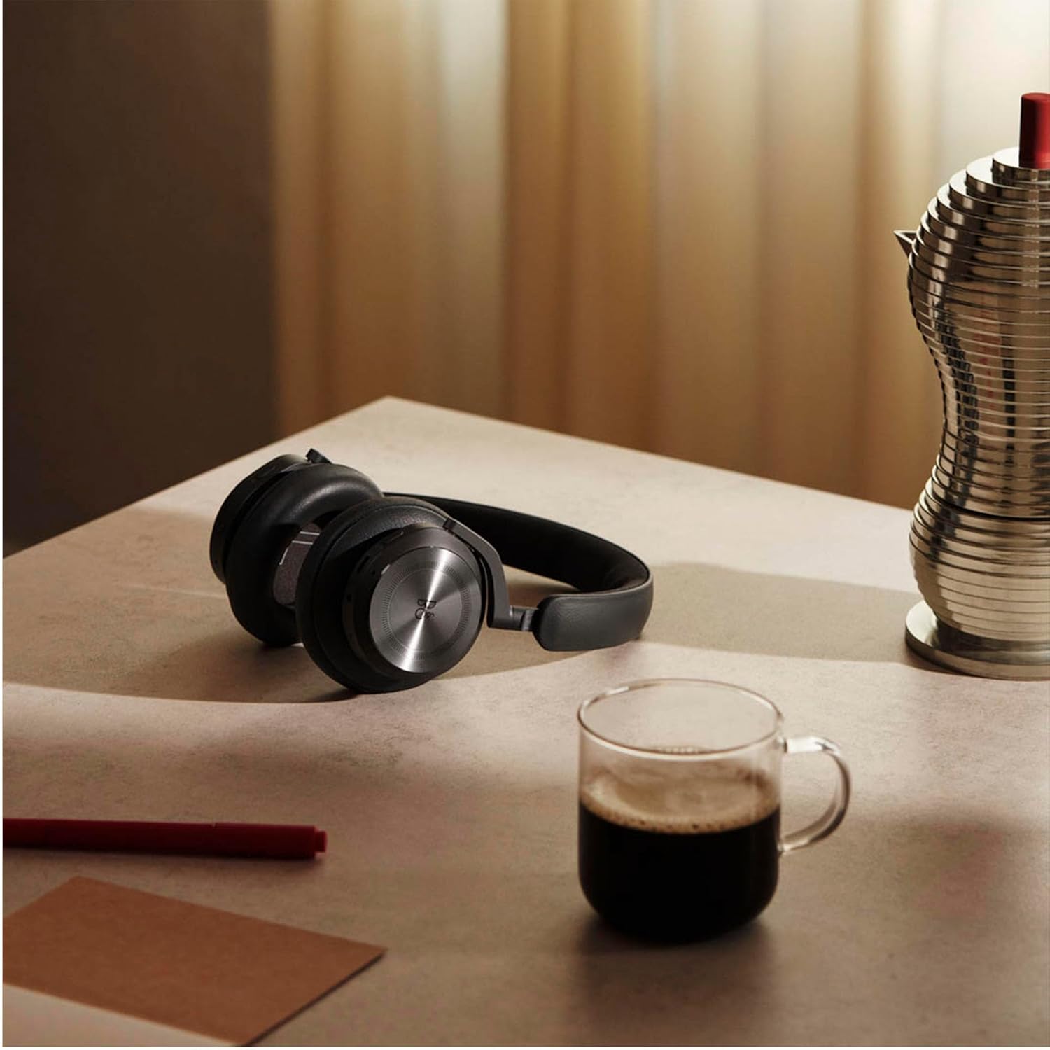 Bang & Olufsen Beoplay HX - Wireless Bluetooth Over-Ear Active Noise Cancelling Headphones with Microphone - Gold Tone, One Size