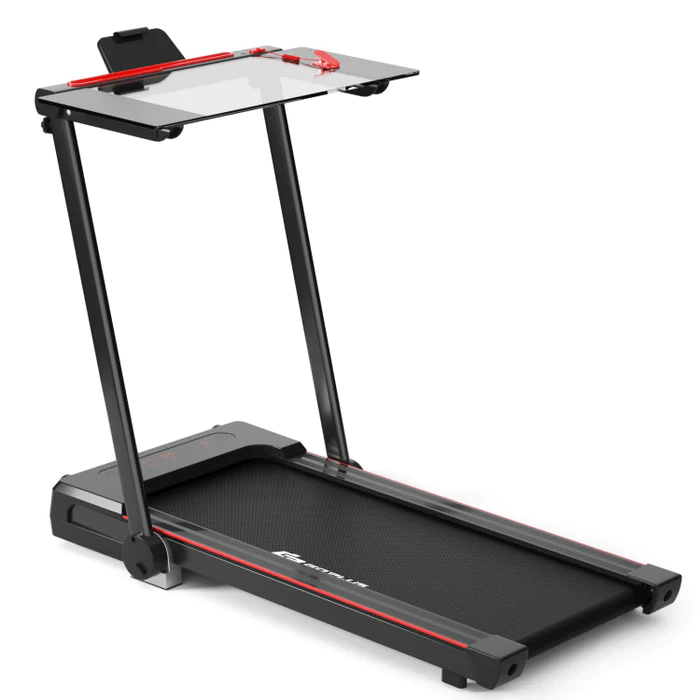 2-in-1 Folding Treadmill with Bluetooth Speaker