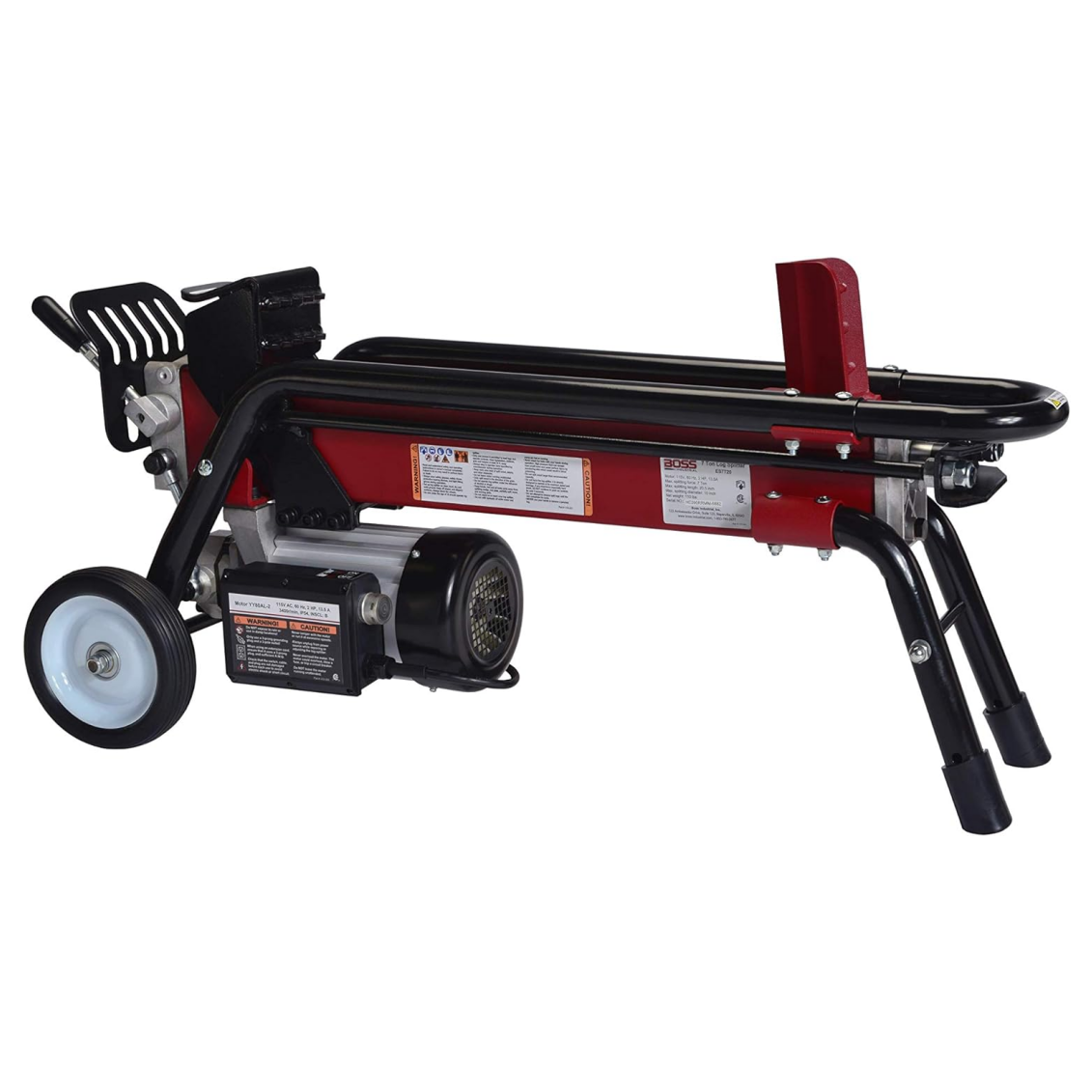 Boss Industrial ES7T20 Electric Log Splitter, 7-Ton