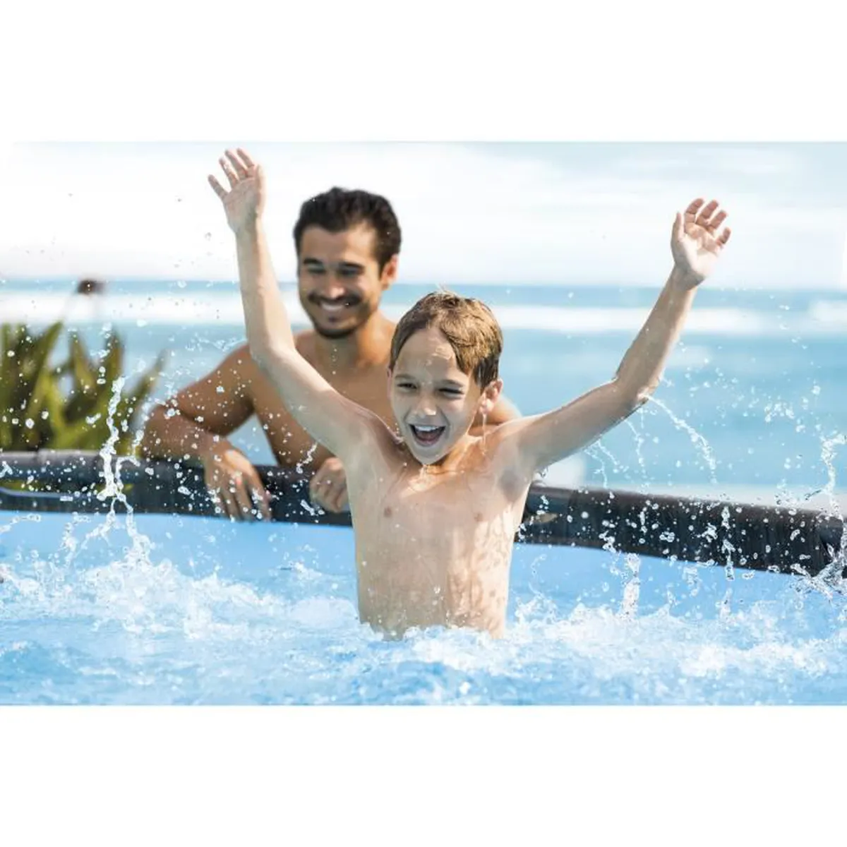 Kit piscine tubulaire baltik ø 4,57 x 1,22m et Nettoyeur