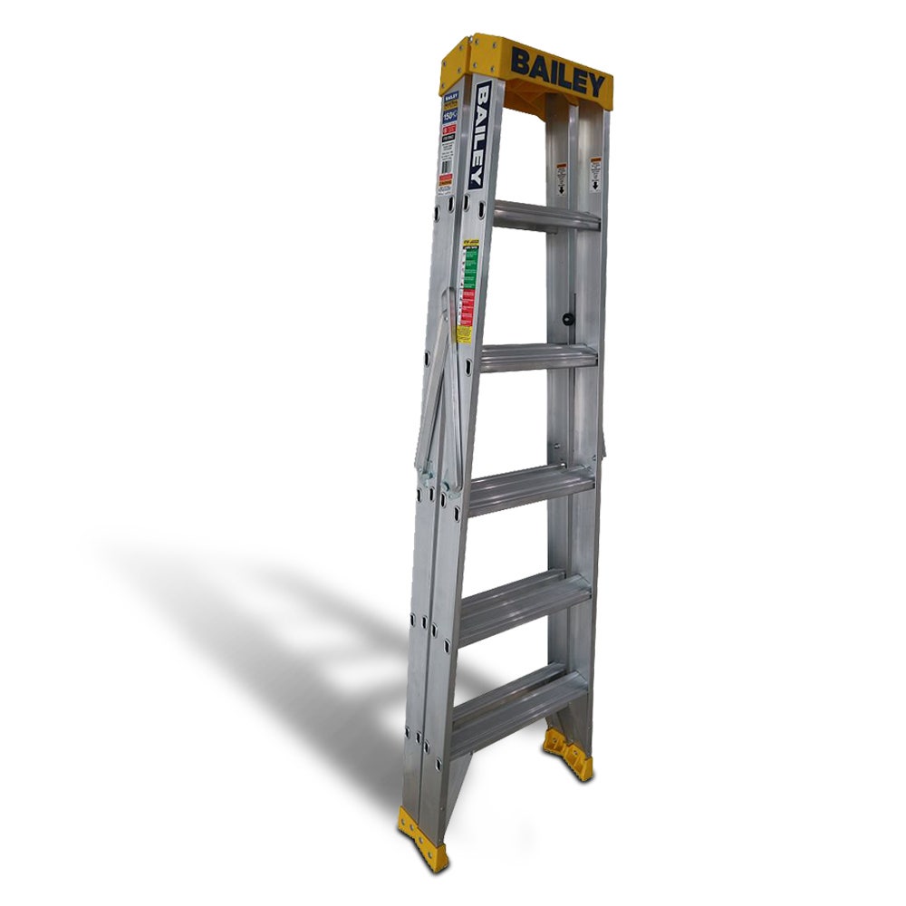 BAILEY 1.8m 150kg Step 6 Pro Aluminium Double Sided Ladder FS13963