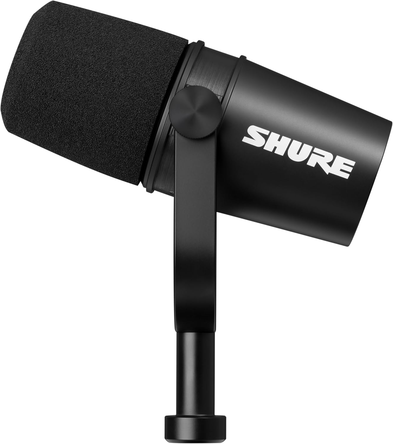 Shure MV7X XLR Podcast Microphone pour le Podcasting, l'enregistrement, la Diffusion en Direct et les Jeux, Sortie Casque Intégrée, XLR, Technologie d'isolation de la Voix - Noir