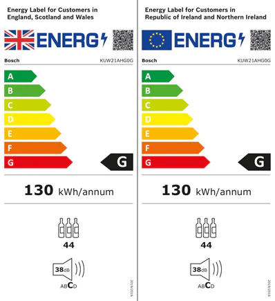 Bosch KUW21AHG0G Built Under Wine Cooler