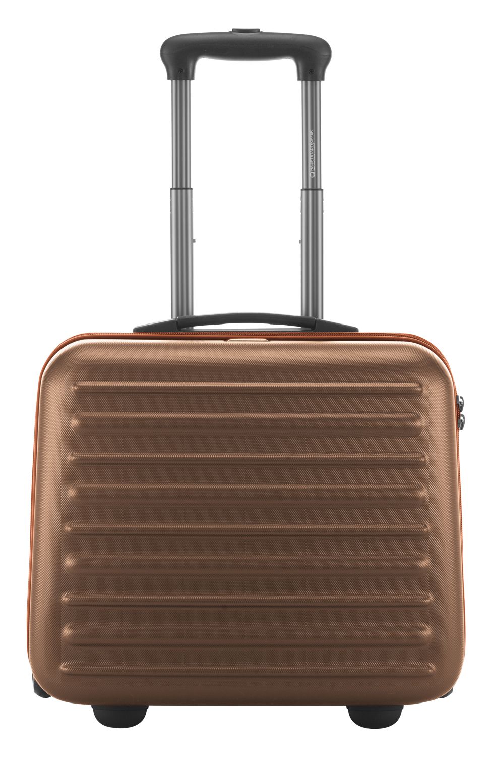 Tegel - pilot trolley hard shell bronze matt metallic, TSA, 38 cm, 32 liters