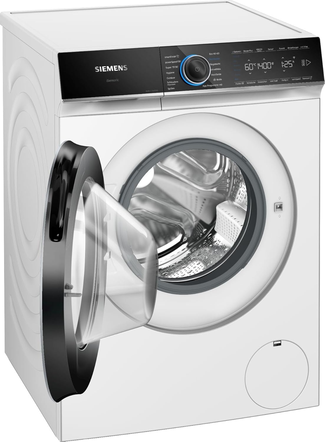 Siemens WG44B2040, iQ700, Smarte Waschmaschine 9kg,  Made in Germany, Antiflecken-System, weniger Bügeln mit smartFinish, varioSpeed für schneller saubere Wäsche, Nachlegefunktion, aquaStop [Energieklasse A]