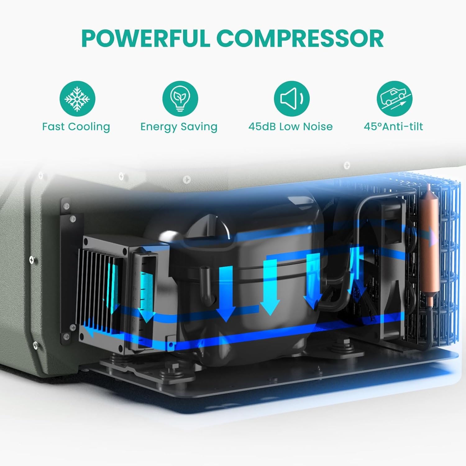 Alpicool NL9 Car Mini Fridge 9L 12V Car Refrigerator (-20℃-20℃) Portable Fridge Freezer 12V/24V DC 100~240 Volt AC Electric Cooler Box for Camping RV Road Trip Picnic Truck Camper [Energy Class C]