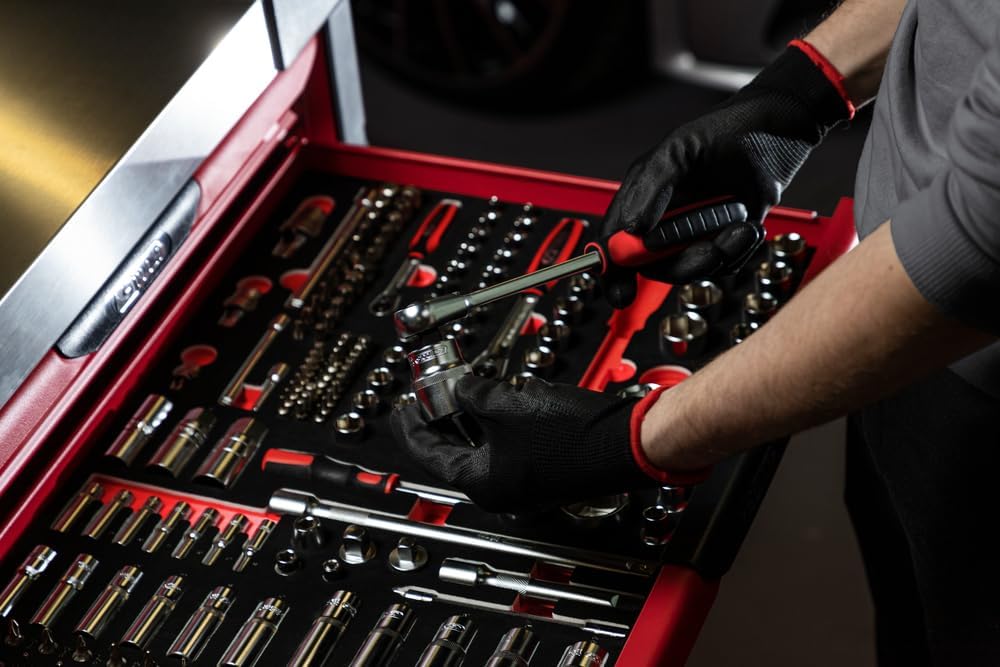 KS Tools 711.1011 175-Piece Set of Sockets/Accessories 1/4 inch; 3/8 inch; 1/2 inch