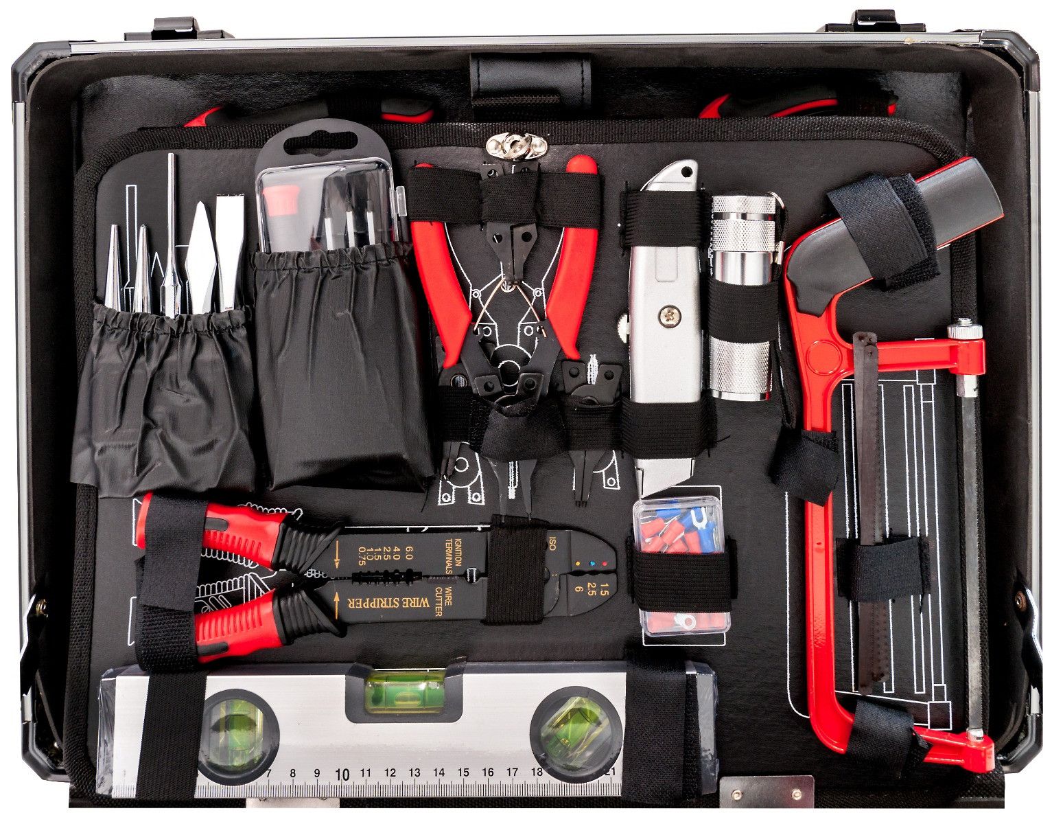 Tool case equipped with 127 pieces