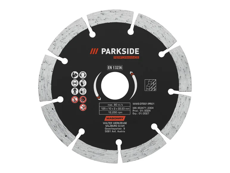 PARKSIDE PERFORMANCE Disques à trononner ou disques à ébarber 125 mm