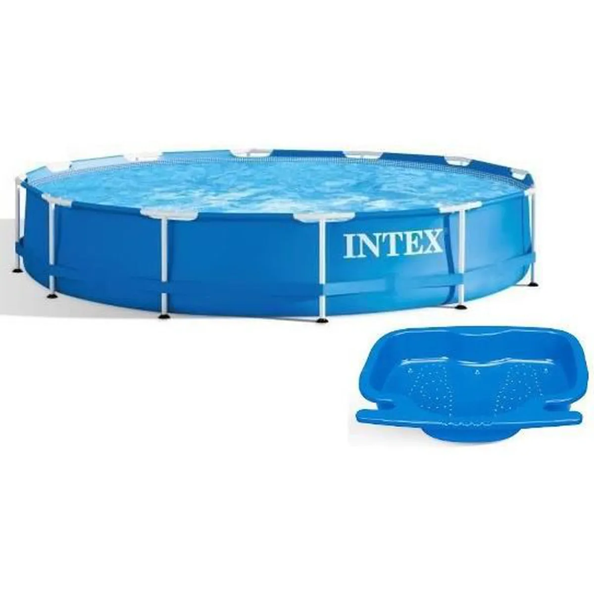 Intex - 28212NP - Kit piscinette metal frame ronde tubulaire ø 3,66 x 0,76m