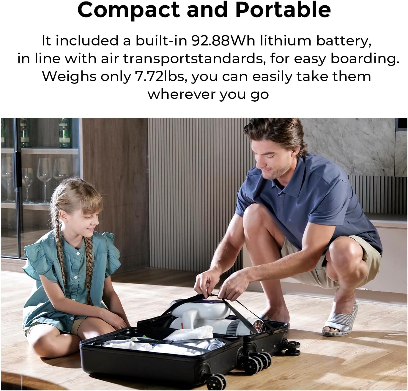 Hagul Underwater Scooter 50 Minutes, 2 Speed Switch, 50 Minutes, 15m Waterproof, Water Sports, Kids Pool