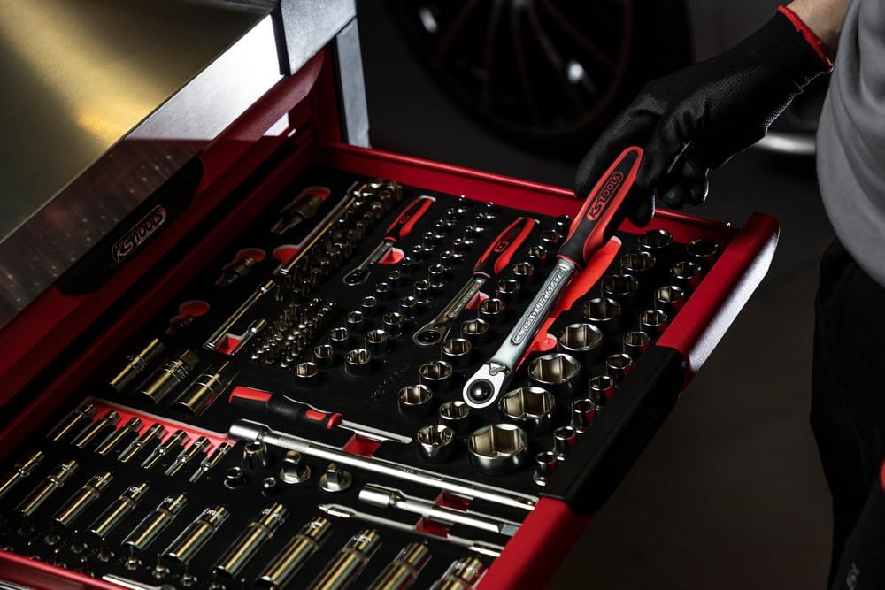 KS Tools 711.1011 175-Piece Set of Sockets/Accessories 1/4 inch; 3/8 inch; 1/2 inch