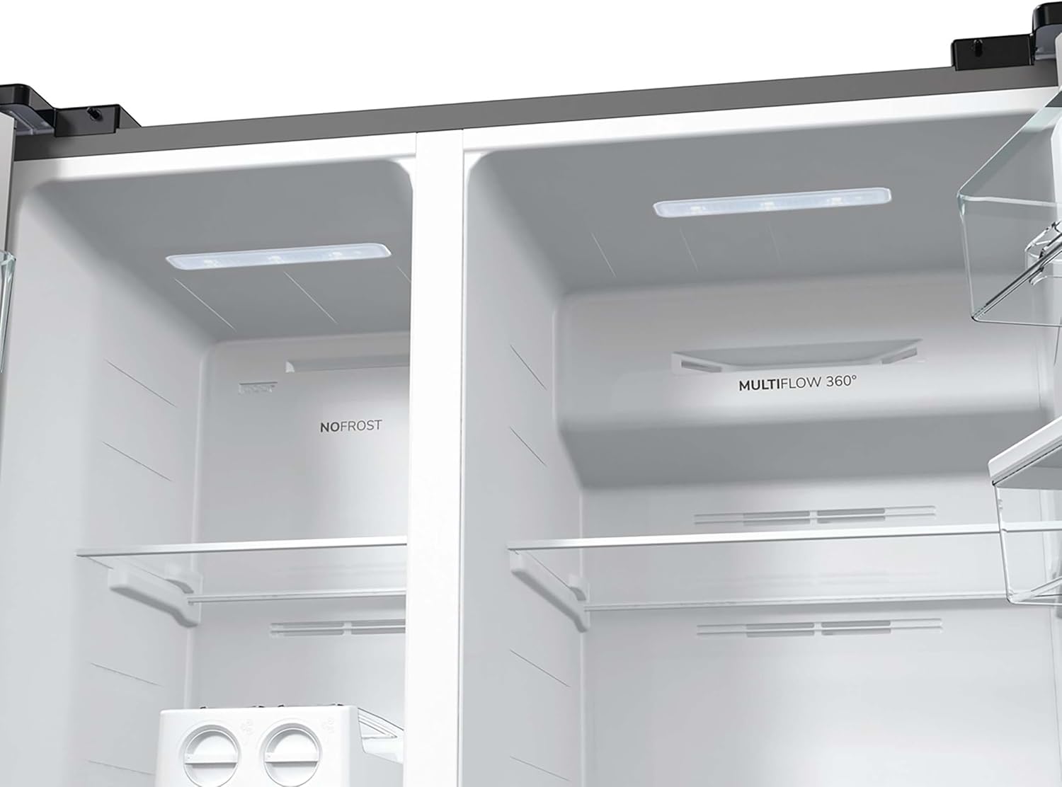 Gorenje NRR 9185 EAXLWD Side by Side Fridge-Freezer, Made in Europe, EEK E, NoFrostPlus, Inverter Compressor, Crisp Zone, ConvertActive Zone, FastFreeze, 70 Inch, Stainless Steel [Energy Class E]