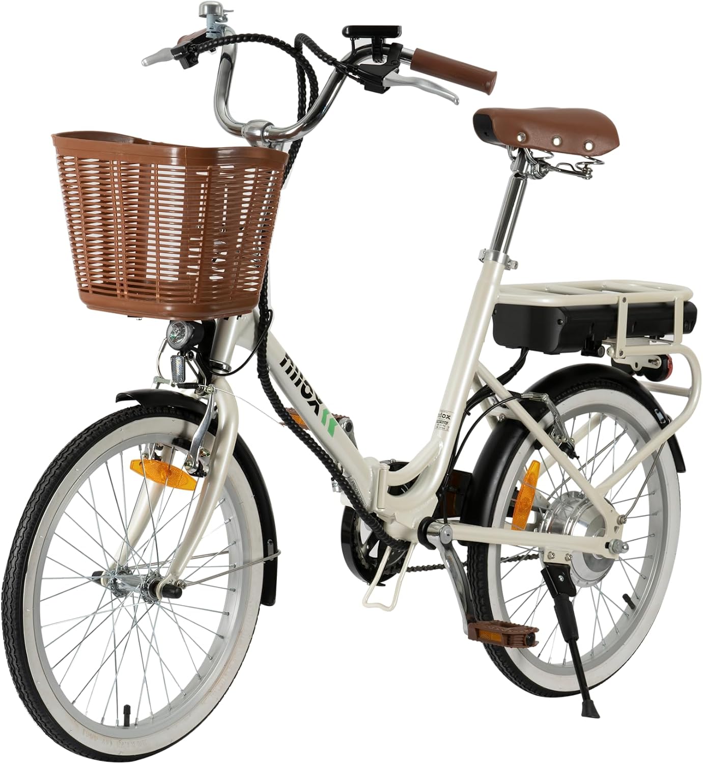 Nilox E-Bike J1 Plus, Bici Elettrica Pieghevole con Pedalata Assistita, 40 Km di Autonomia, Fino a 25 km/h, Brushless High Speed 250 W, Batteria al Litio 36 V 7.5 Ah, Ruote da 20
