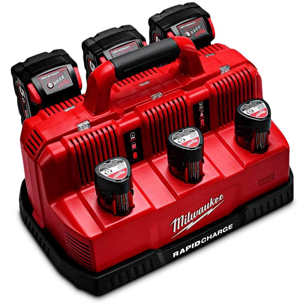 MILWAUKEE 12V/18V 3 Bay Simultaneous Battery Charger M12-18C3