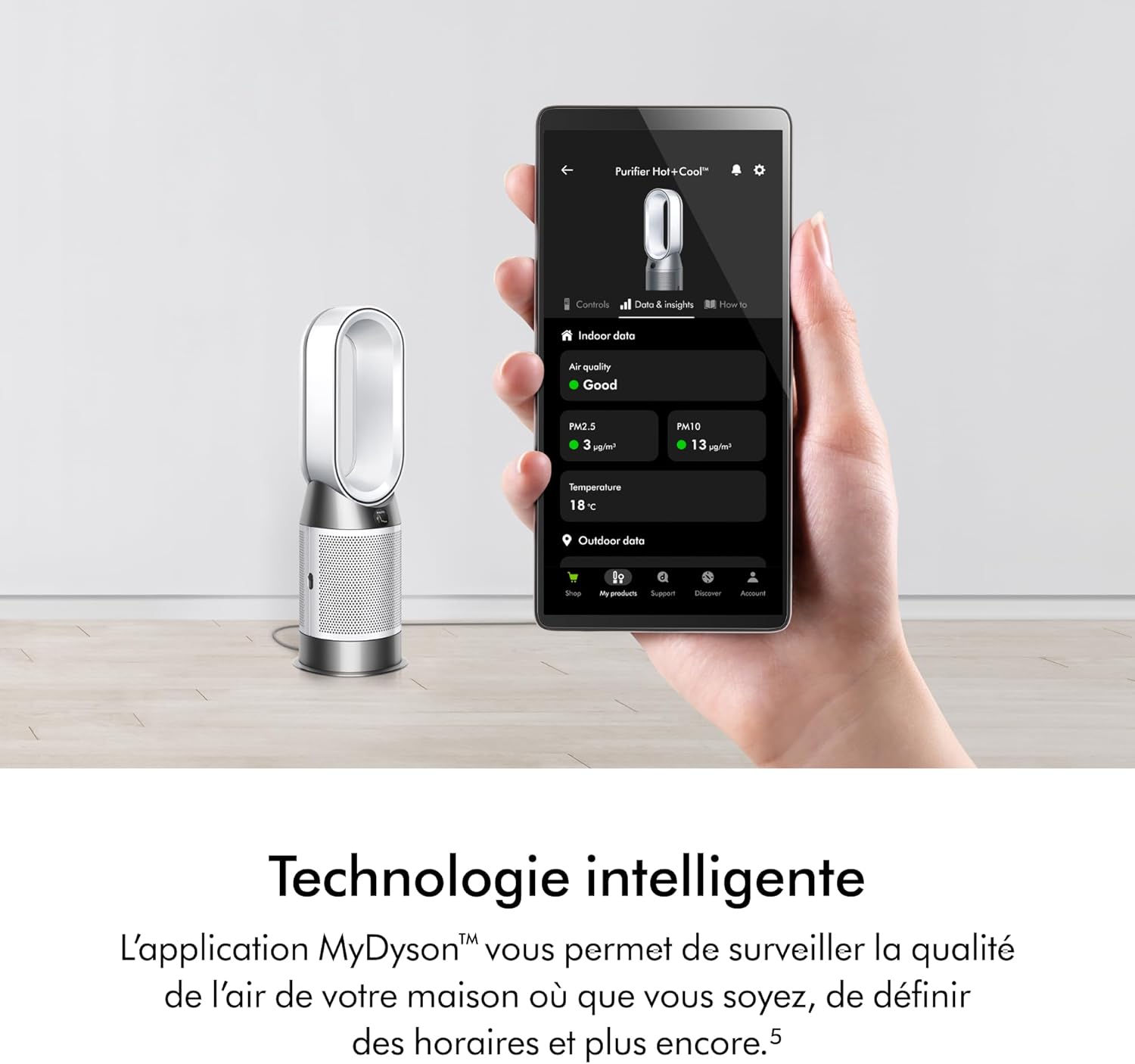 Dyson Purifier Hot+Cool HP1 Purifying Heater (White/White)