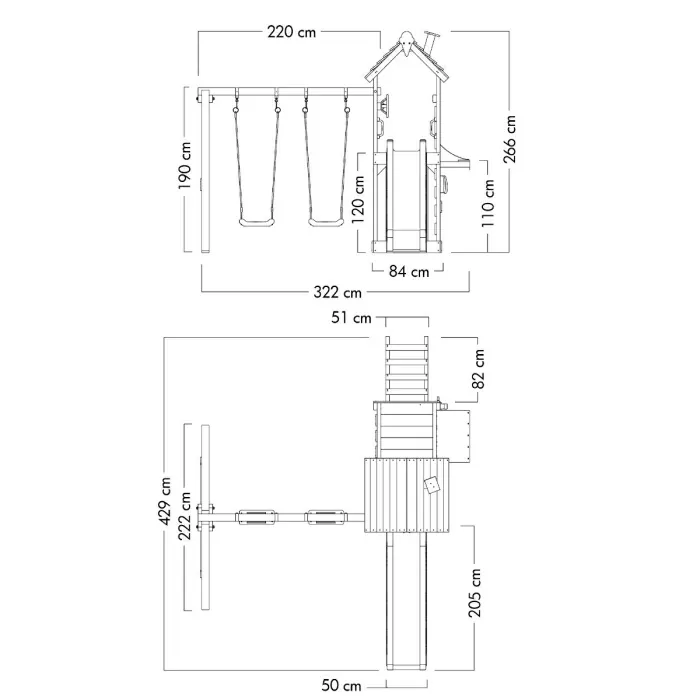Climbing frame Wickey CherryFlyer