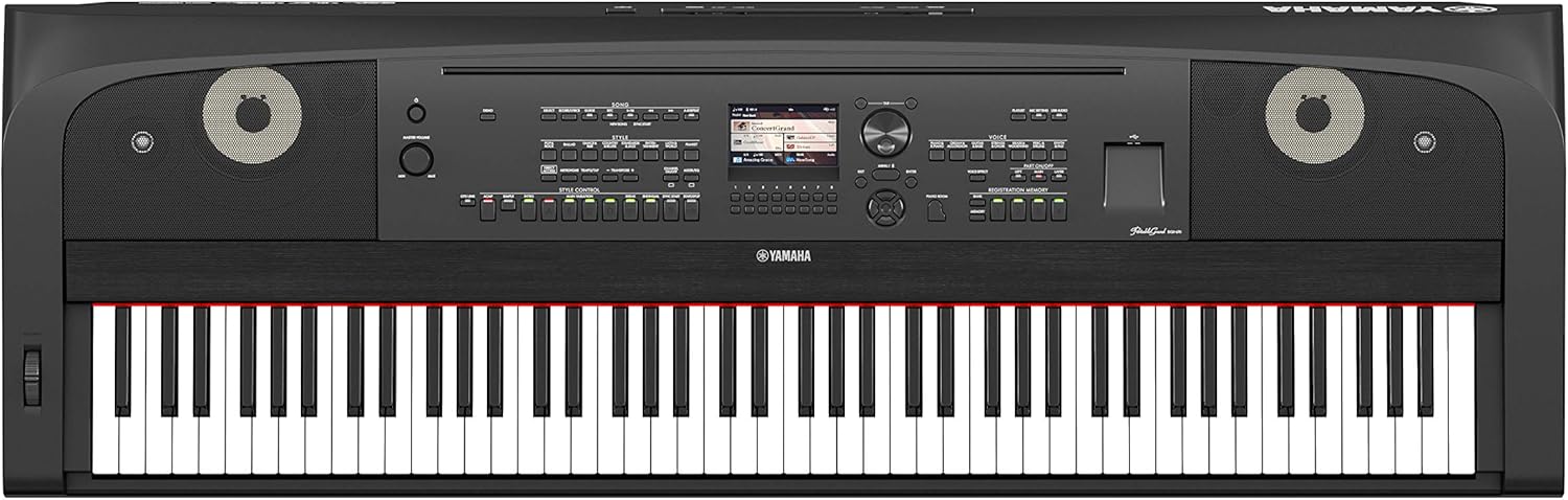 Yamaha DGX670B 88-Key Weighted Digital Piano (Black) and Yamaha LP1B 3-Pedal Unit for P225, P125, P121, P515, PS500 and DGX670 (Black)