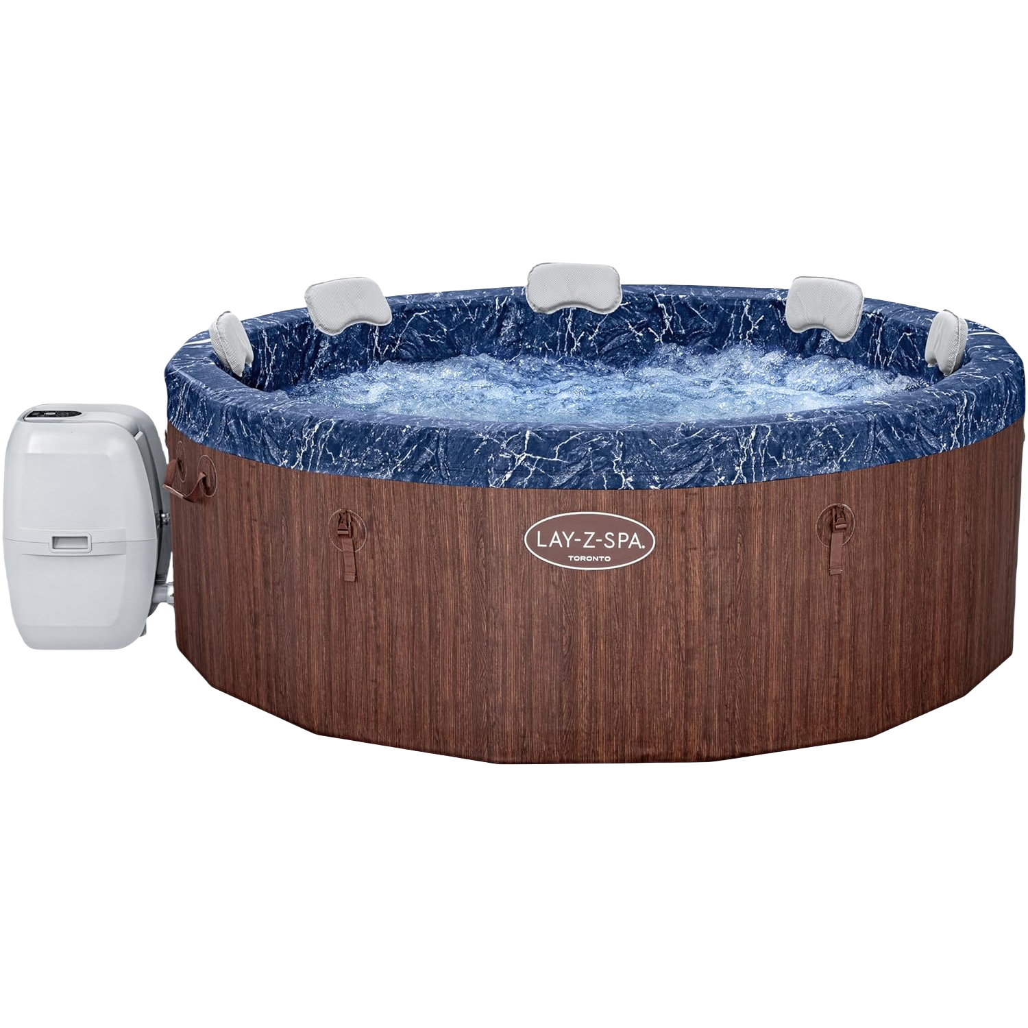 BESTWAY Lay-Z-Spa Toronto AirJet Plus™ 5-7 Seater Round Semi-Rigid Spa