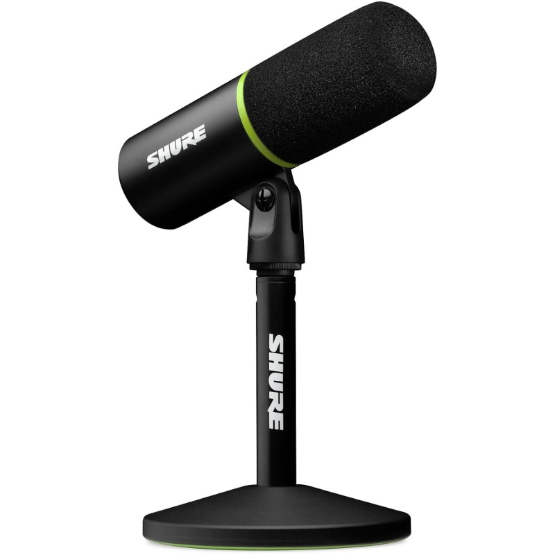 Shure MV6 Micro USB Gaming, USB-C, Microphone Dynamique, Mode Auto Level, Digital Popper Stopper, pour PC Gamers, Streamers