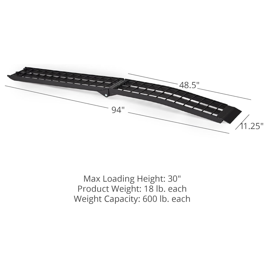 Ramps 8' Arched ATV Loading Ramps - 1,200 lb. Capacity