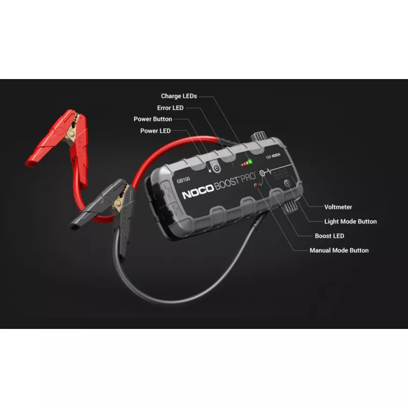 BOOSTER NOCO GB70 2000A 12V LITHIUM JUMP STARTER HD
