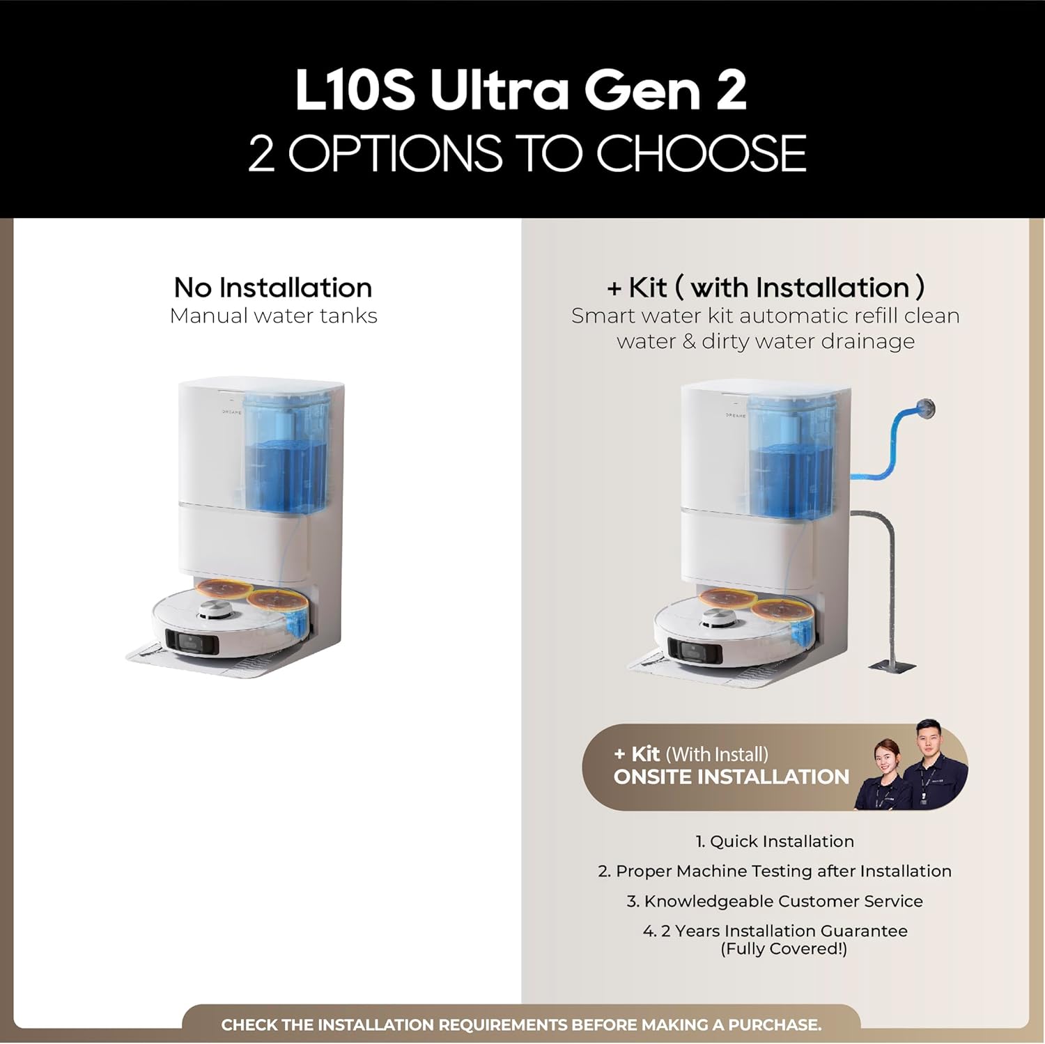 dreame L10s Ultra Robot Aspirateur Laveur avec Base Autonettoyante (Vidange Poussière, Nettoyage Automatique) AI Détection d'obstacles 3D, 5300Pa, Tapis Poils d'animaux, Batterie 210m, WiFi/APP/Alexa