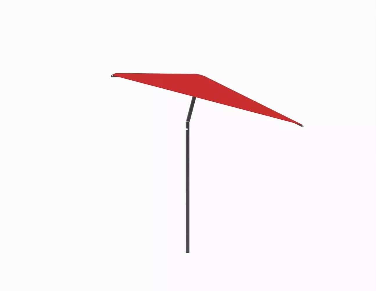 Umbrosa Nata center post umbrella with tilt square 2.3m with beige canopy and black frame