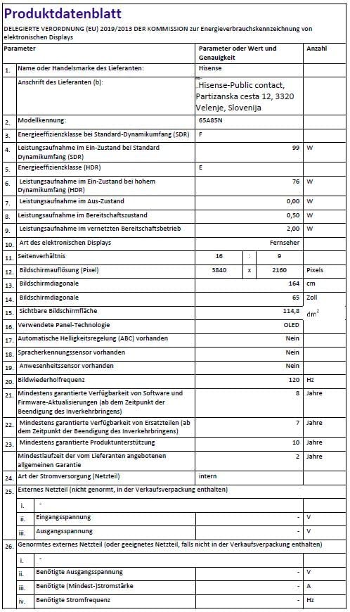 Hisense 65U7NQ 164cm (65-inch) TV