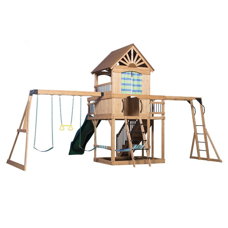 Oceanview Wooden Swing Set