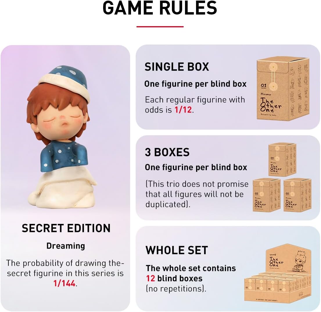 POP MART HIRONO Other One Series-1PC Populaires Figurines Aléatoires Figurines d’Action Figurines de Jouet Figurines à Collectionner Cadeaux Créatifs