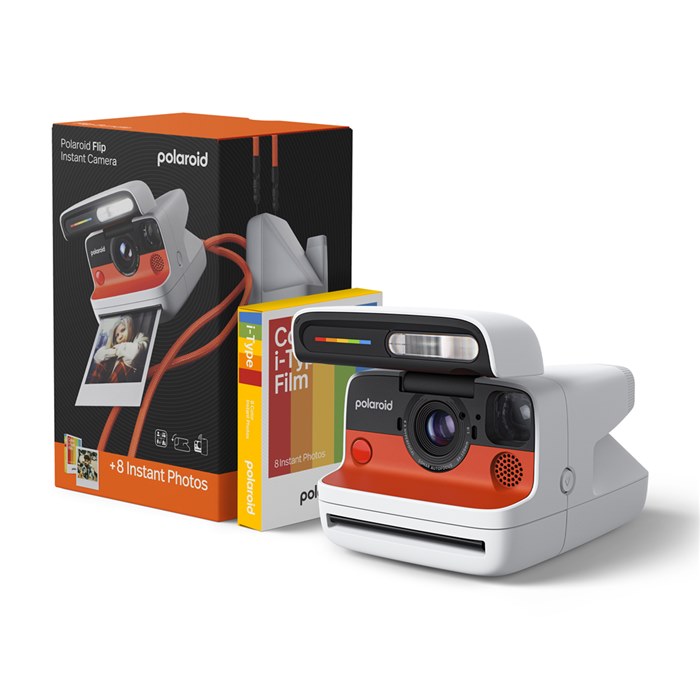 Polaroid Everything Box Flip White Sofortbildkamera + i-Type Film (8 Aufn.)