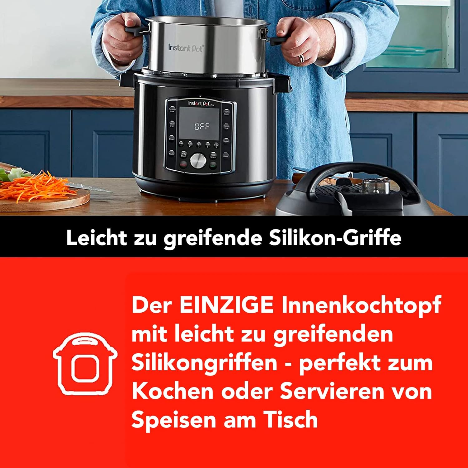 Instant Pot Pro 10-in-1 Electric Multicooker 1200 W, 7.6 L