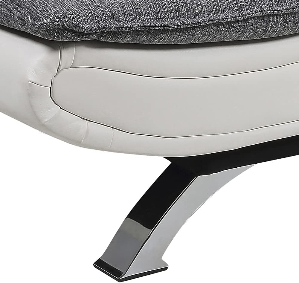 AC Design Furniture Jasper Sofa Bed W: 196 x H: 91 x D: 96 cm, Dark Grey/Black, Fabric/Metal