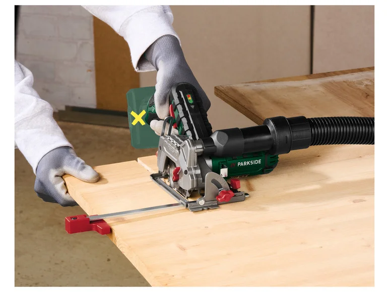 PARKSIDE Scie circulaire sans fil sans batterie ni chargeur, 12 V