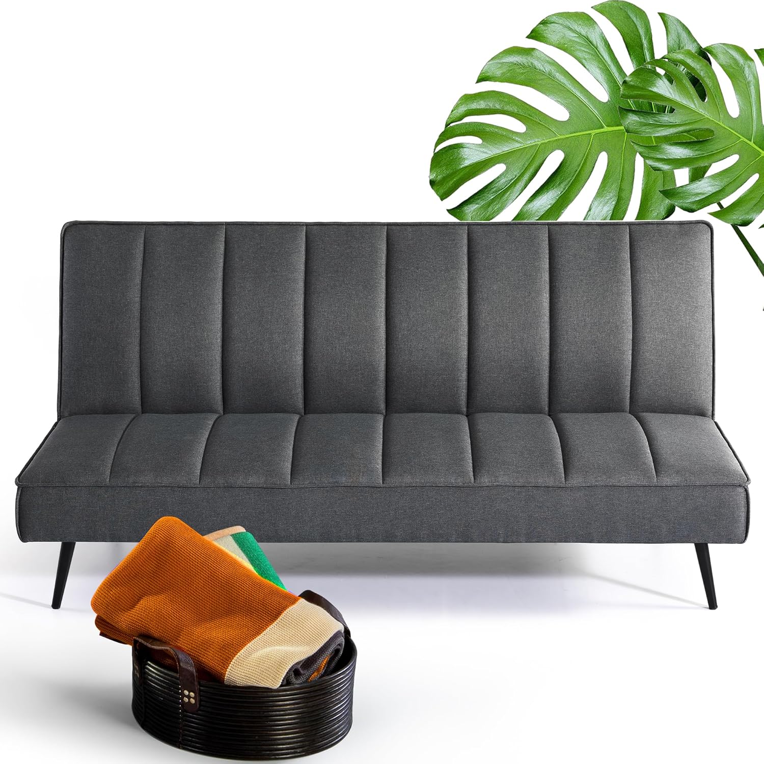 Zinus Quinn Clic Clac Sofa Bed - 2-in-1 Folding Sofa Bed - Suitable for Guest Rooms and Small Spaces