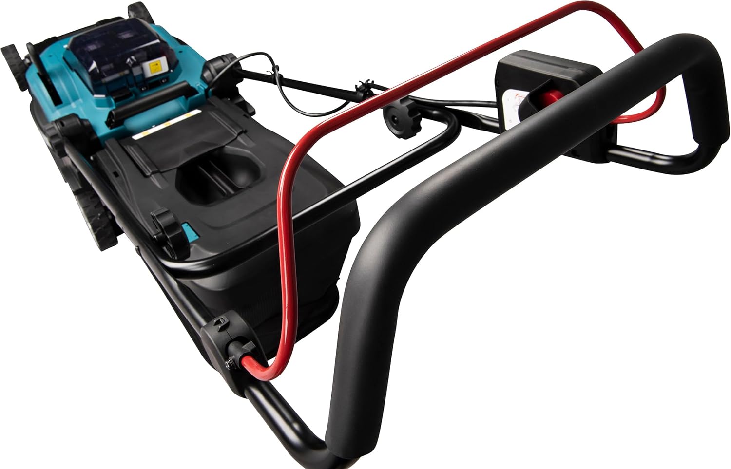 Makita DLM382PM2 Cordless Lawnmower 2 x 18 V / 4.0 Ah, 2 Batteries + Double Charger, 36 V, Petrol Blue