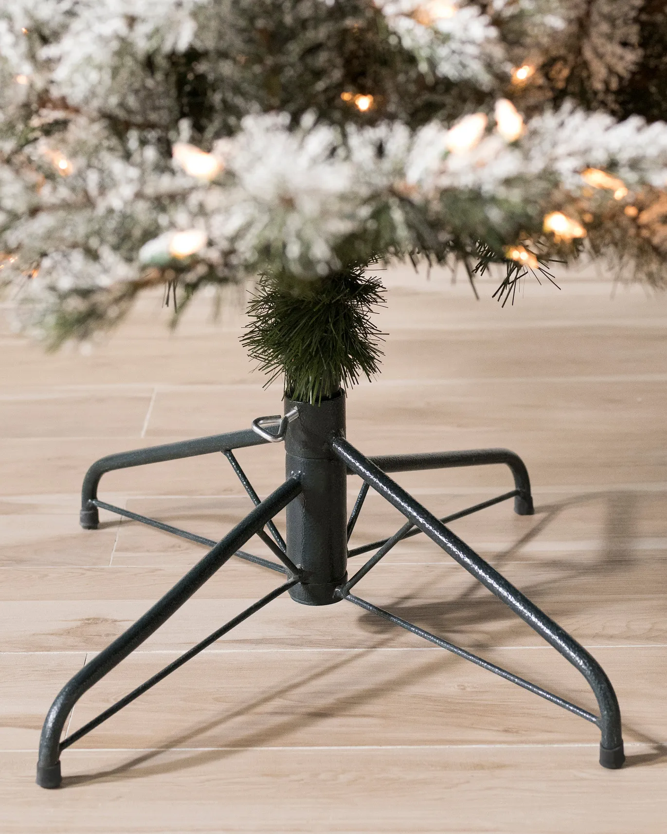 Alsatian snow-covered artificial Christmas trees