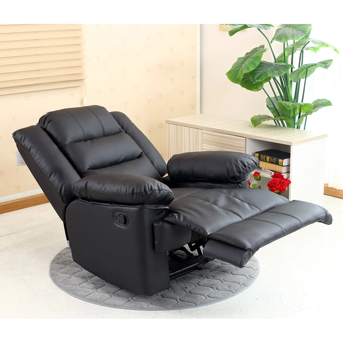 Manual Leather Match Manual Recliner