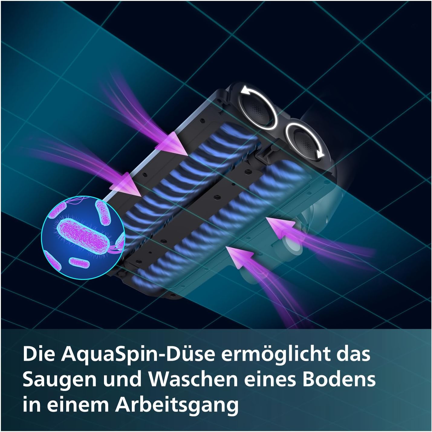 Philips Kabelloser Nass-Trockensauger AquaTrio 9000 Series