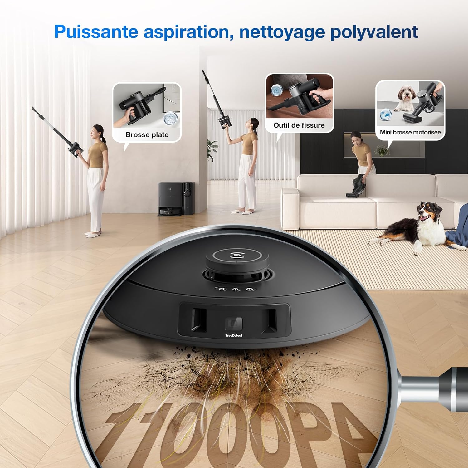 ECOVACS X8 PRO OMNI Robot Vacuum Cleaner with All-In-One Station, 18000Pa Power, Instant Automatic Cleaning OZMO ROLLER, 75℃ Hot Water Cleaning, Automatic Cleaning Solution Addition