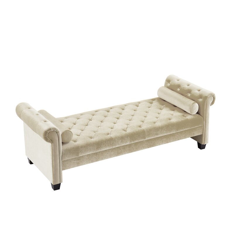 Aitiana 82.3'' Velvet Rolled Arm Sofa Bed