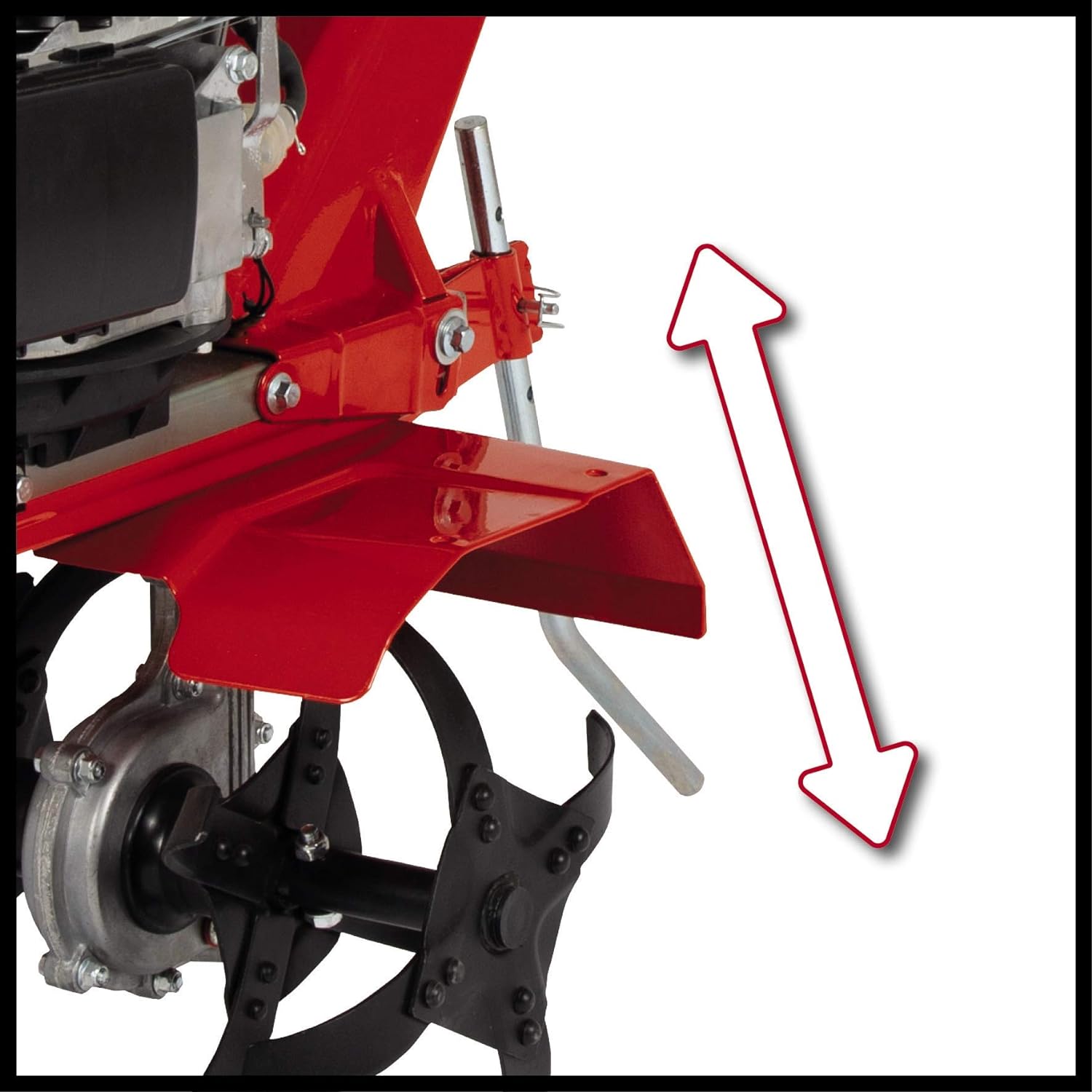 Einhell GC-MT 2236 Petrol rotary tiller (petrol, 4-stroke engine, air cooling, 2.2 kW, width 36 cm, depth 22 cm, height-adjustable guide handles and brake spur)